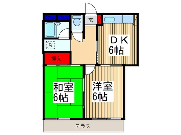 グリーンハイツの物件間取画像